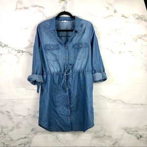 CI SONO Chambray Shirt Dress